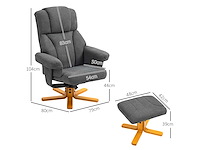 Relaxstoel met voetsteun, relaxstoel - afbeelding 4 van  8