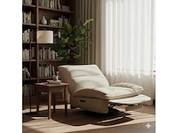 Relaxstoel met wiegend schommelen, 360° draaibaar - afbeelding 6 van  9