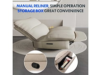 Relaxstoel met wiegend schommelen, 360° draaibaar - afbeelding 8 van  9