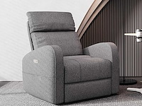 Relaxstoel, verstelbare draaistoel, fauteuilsbed, verstelbare elektrische schommelstoel met usb - afbeelding 1 van  8
