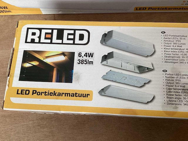 Reled portiekarmatuur led ip65 (4x) - afbeelding 4 van  5