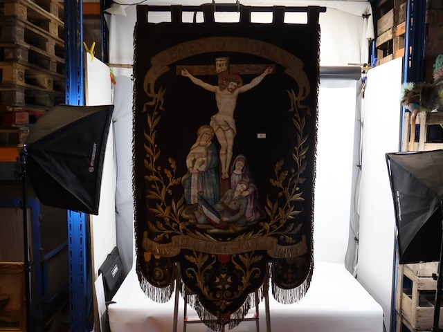 Religieus herdenkingsvaandel - afbeelding 1 van  8