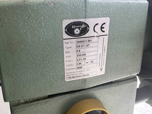 Rema ds07/st dubbelsteens slijpmachine - afbeelding 7 van  11
