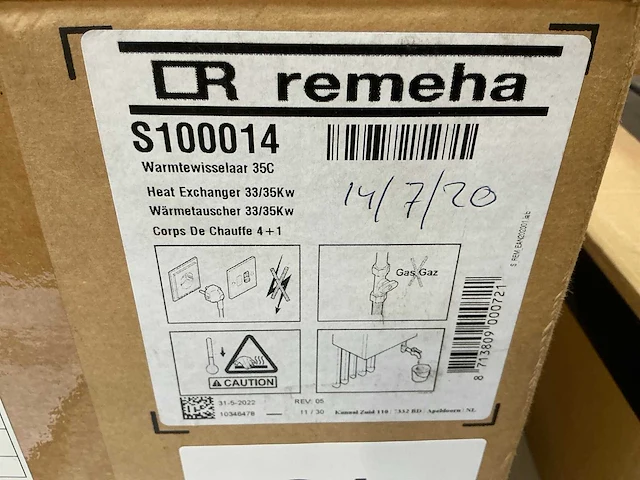 Remeha 35c warmtewisselaar - afbeelding 1 van  4