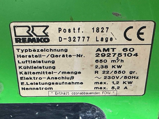 Remko amt 60 bouwdroger - afbeelding 5 van  6