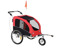 Remorque vélo jogger 2 en 1 pour animaux - afbeelding 3 van  6