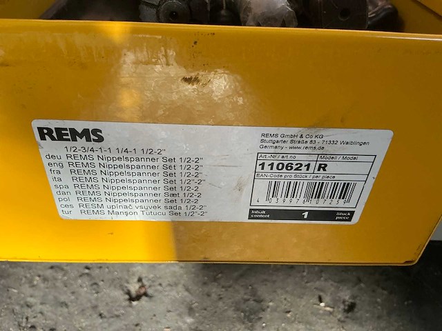 Rems 1/2-2” nippelspanner set - afbeelding 4 van  4