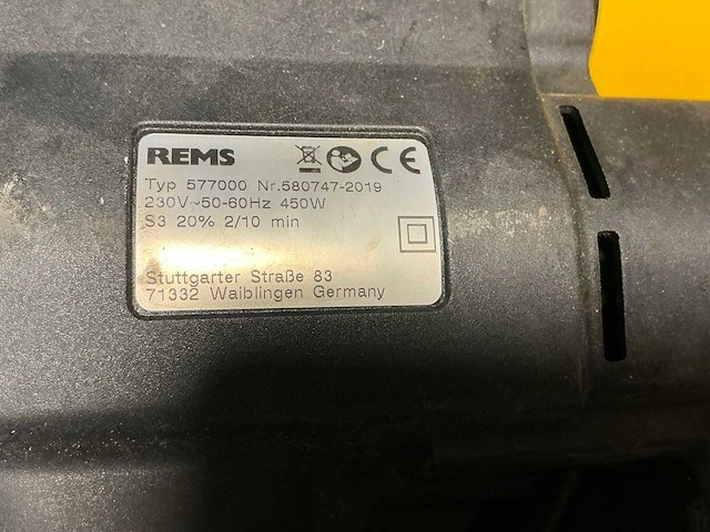 Rems 577000 power-press acc persmachine - afbeelding 7 van  12