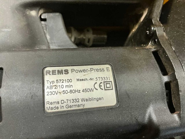 Rems power-press e persmachine - afbeelding 3 van  4