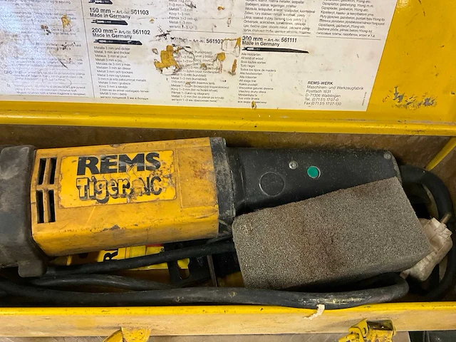 Rems tiger reciprozaagmachine - afbeelding 3 van  5