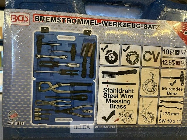 Remtrommel gereedschapset 15-dlg. - afbeelding 3 van  3
