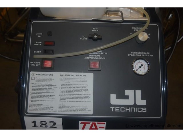 Remvloeistofserviceapparaat, jl technics, p60 dp, 0, 04kw, 230v, bouwjaar 2022, werking niet gekend - afbeelding 2 van  4