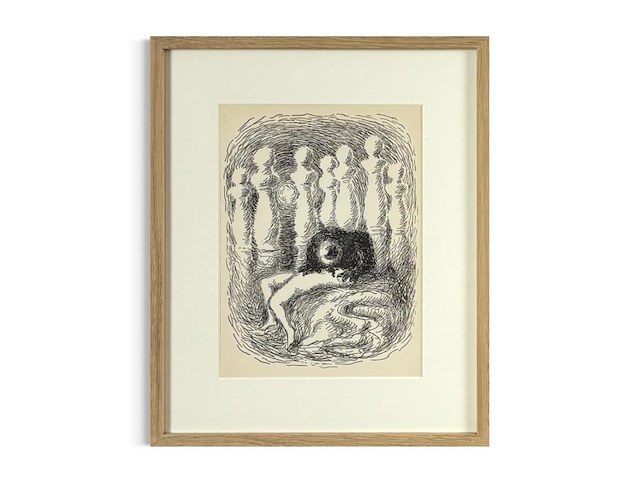 Ren� magritte - lithografie 1948 - afbeelding 1 van  1