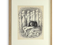 Ren� magritte - lithografie 1948 - afbeelding 1 van  1