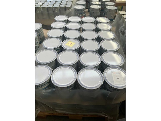 Renaulac carat mat geel 4000ml binnen verf (47x) - afbeelding 5 van  5