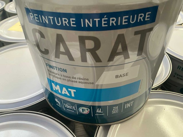 Renaulac carat mat geel 4000ml binnen verf (48x) - afbeelding 2 van  5