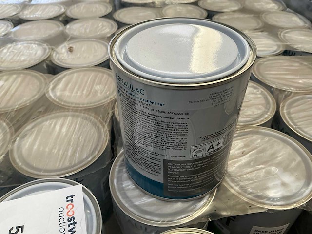 Renaulac carat satin geel 1000ml binnen verf (176x) - afbeelding 3 van  4