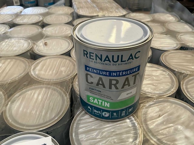 Renaulac carat satin geel 1000ml binnen verf (176x) - afbeelding 1 van  4