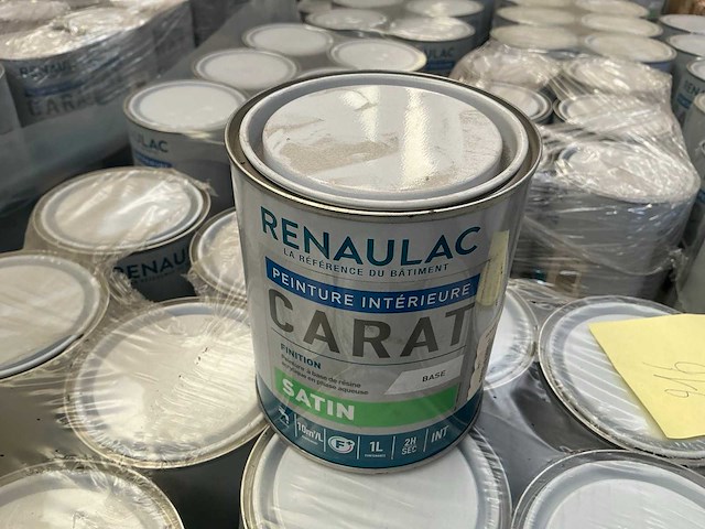 Renaulac carat satin geel 1000ml binnen verf (216x) - afbeelding 1 van  4