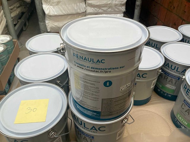 Renaulac carat satin geel 4000ml binnen verf (30x) - afbeelding 3 van  4