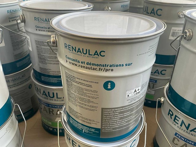 Renaulac carat satin geel 4000ml binnen verf (30x) - afbeelding 3 van  4