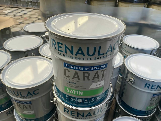 Renaulac carat satin geel 4000ml binnen verf (30x) - afbeelding 2 van  3