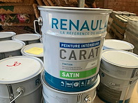 Renaulac carat satin geel 4000ml binnen verf (30x) - afbeelding 1 van  4