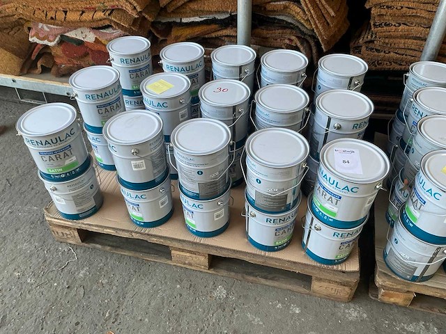 Renaulac carat satin geel 4000ml binnen verf (30x) - afbeelding 4 van  4