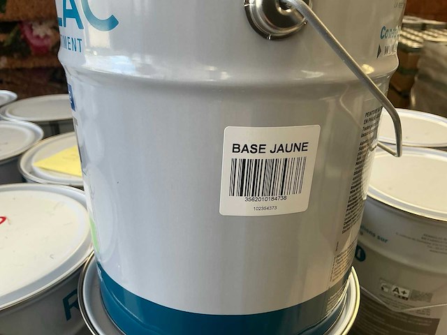 Renaulac carat satin geel 4000ml binnen verf (30x) - afbeelding 1 van  4