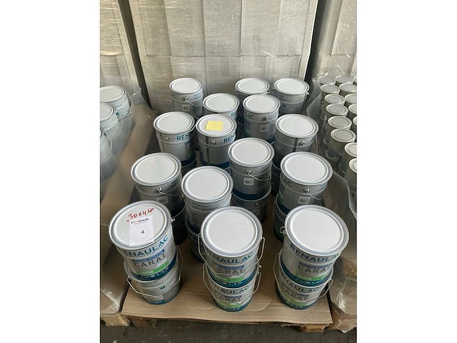 Renaulac carat satin geel 4000ml binnen verf (30x) - afbeelding 4 van  4