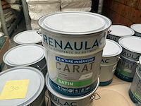 Renaulac carat satin geel 4000ml binnen verf (30x) - afbeelding 1 van  4