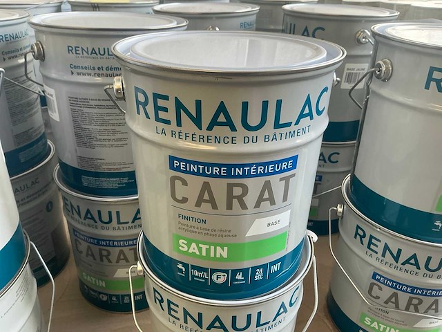 Renaulac carat satin geel 4000ml binnen verf (30x) - afbeelding 1 van  4