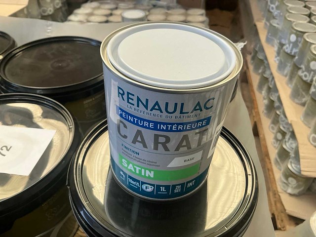 Renaulac carat satin rood 1000ml buiten verf (140x) - afbeelding 1 van  4