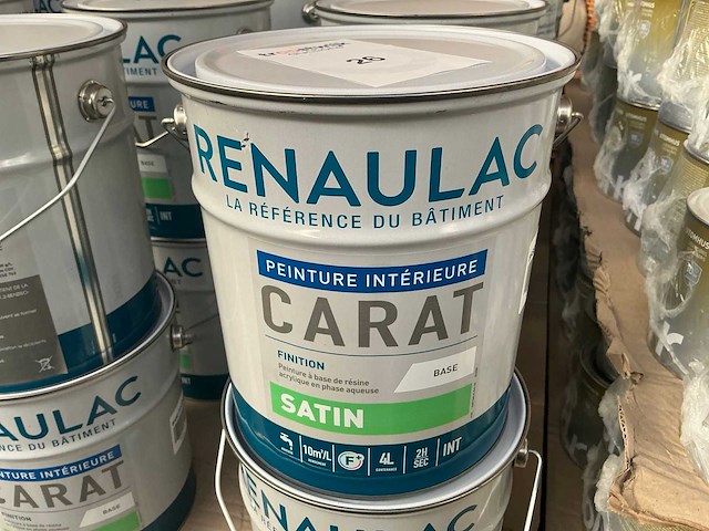 Renaulac carat satin rood 4000ml binnen verf (30x) - afbeelding 1 van  4