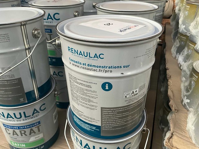 Renaulac carat satin rood 4000ml binnen verf (30x) - afbeelding 3 van  4