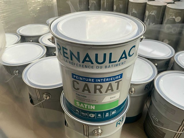Renaulac carat satin rood 4000ml binnen verf (30x) - afbeelding 1 van  4