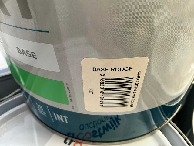 Renaulac carat satin rood 4000ml binnen verf (40x) - afbeelding 2 van  4