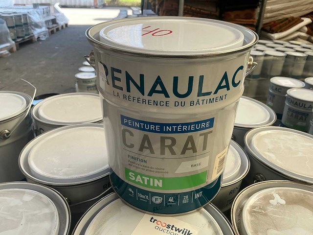 Renaulac carat satin rood 4000ml binnen verf (40x) - afbeelding 1 van  4