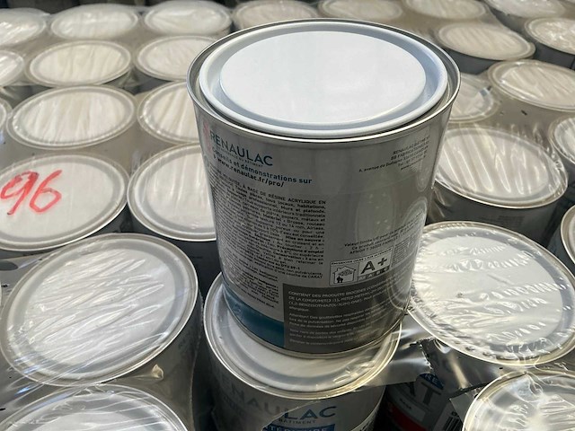 Renaulac carat velours 1000ml geel binnen verf (96x) - afbeelding 2 van  3