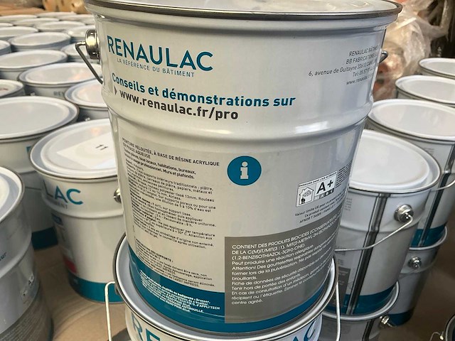 Renaulac carat velours geel 4000ml verf (30x) - afbeelding 3 van  4