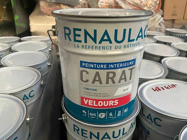 Renaulac carat velours rood 4000ml binnen verf (48x) - afbeelding 1 van  4