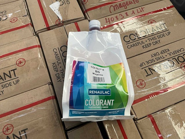 Renaulac coltec b bs magenta 1000ml machine verf (120x) - afbeelding 1 van  4