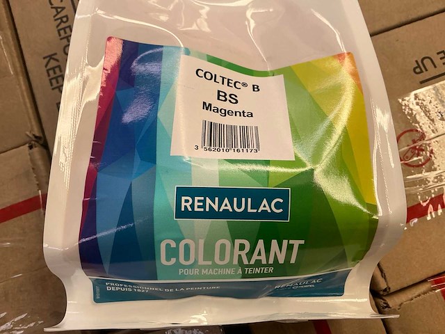 Renaulac coltec b bs magenta 1000ml machine verf (120x) - afbeelding 2 van  4