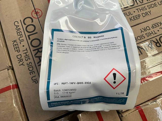 Renaulac coltec b bs magenta 1000ml machine verf (120x) - afbeelding 3 van  4