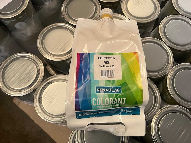 Renaulac coltec b ms yellow lc 1000ml machine verf (210x) - afbeelding 1 van  5