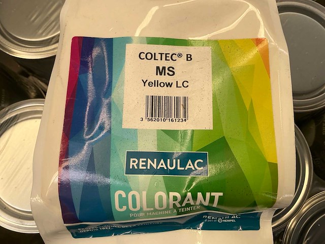 Renaulac coltec b ms yellow lc 1000ml machine verf (210x) - afbeelding 2 van  5