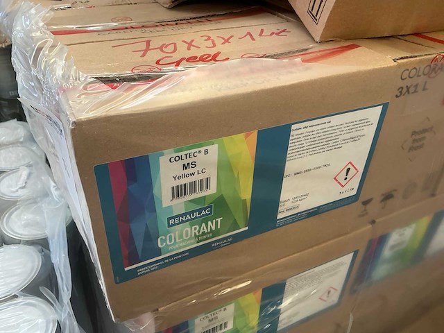 Renaulac coltec b ms yellow lc 1000ml machine verf (210x) - afbeelding 4 van  5
