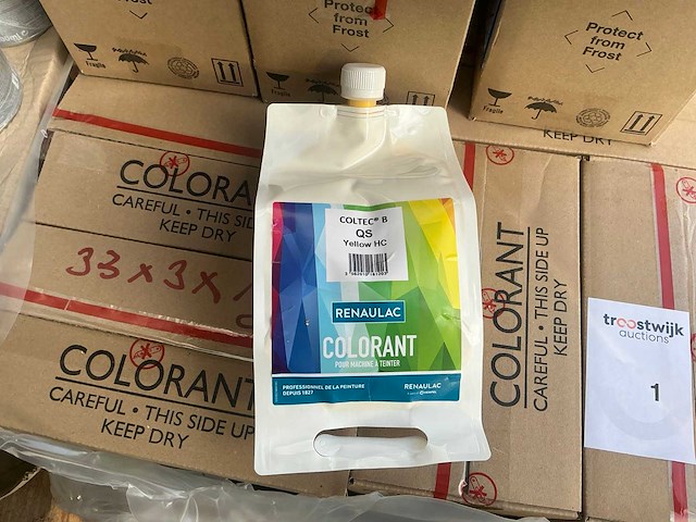 Renaulac coltec b qs yellow hc 1000ml machine verf (99x) - afbeelding 1 van  5