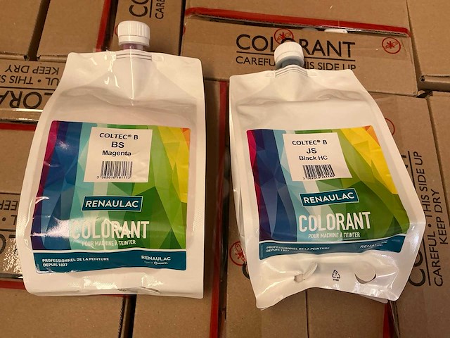 Renaulac coltec magenta / black 1000 ml machine verf (150x) - afbeelding 1 van  2