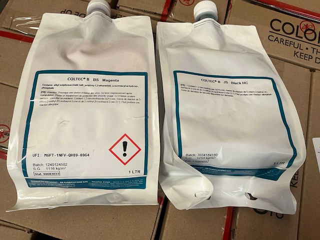 Renaulac coltec magenta / black 1000 ml machine verf (150x) - afbeelding 2 van  2